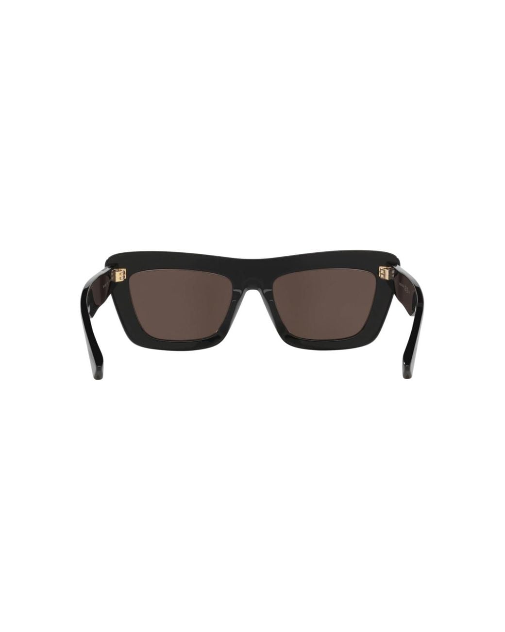 Bottega Veneta Black Rectangle Sunglasses