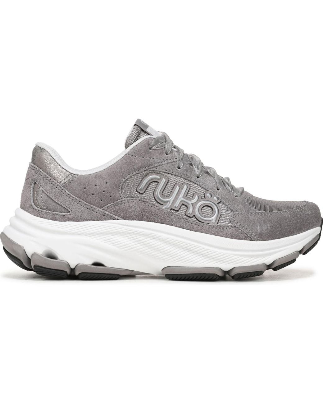 Ryka Gray Devotion X Max Classic Walking Sneakers
