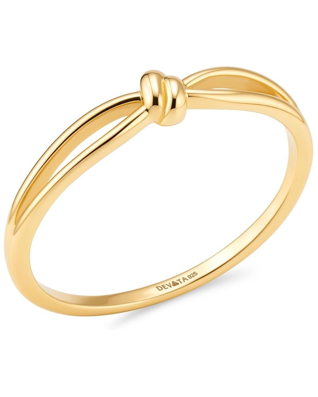 DEVATA Metallic Love Knot Ring