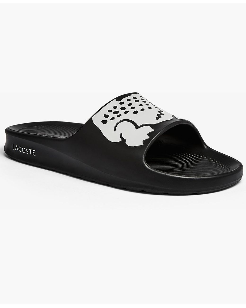 Lacoste Croco 2.0 Slide Sandals in Black for Men Lyst