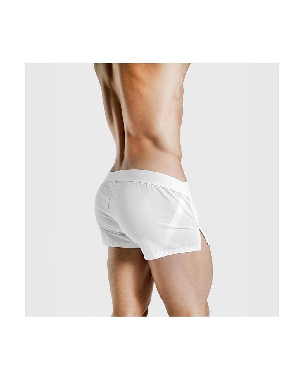 Rounderbum White Basic Lift Boxer for men