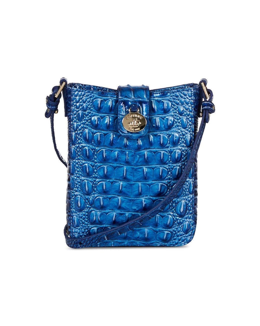 Brahmin Marley Leather Crossbody in Blue Lyst