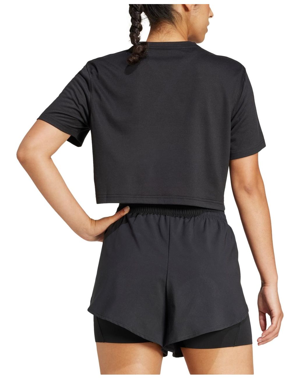 Adidas Black Train Essentials Boxy Workout T-shirt