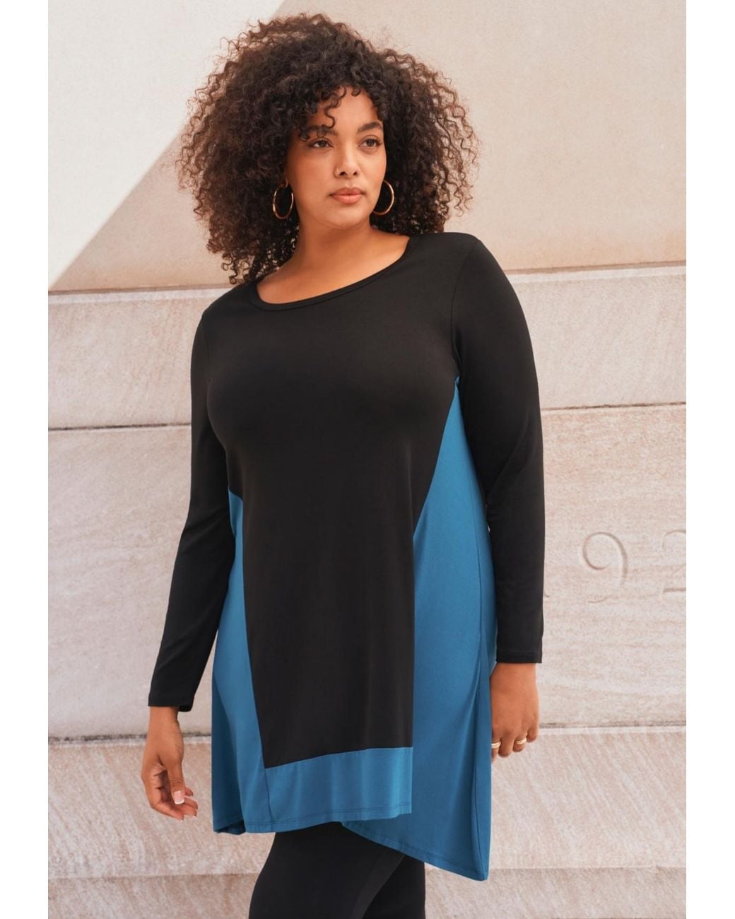 Avenue Black Plus Size Elsa Tunic