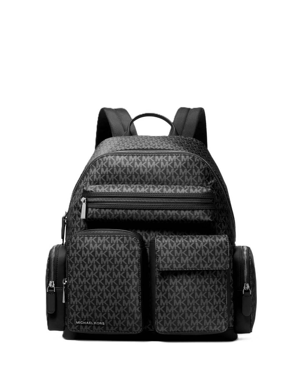 Michael Kors Black Large Top Zip Backpack for men