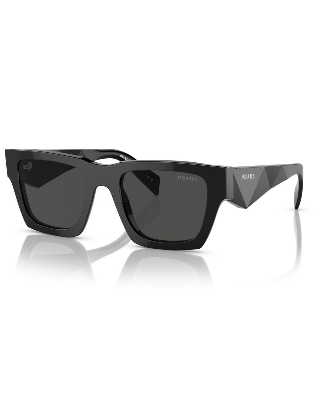 Prada Black Symbole Square Sunglasses for men
