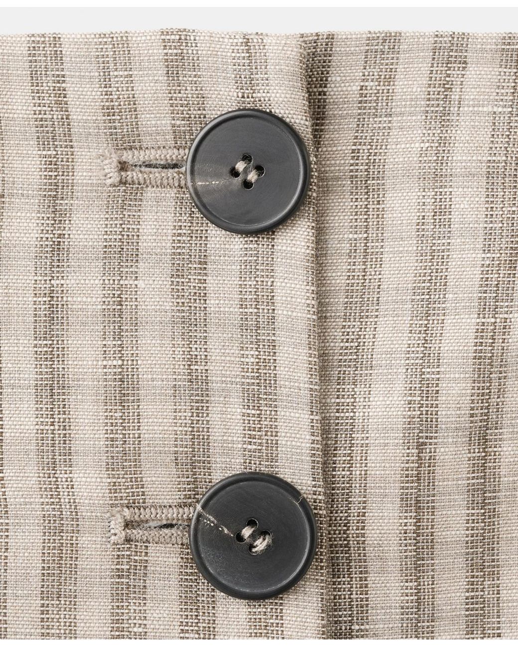 Mango White Buttons Strapless Top