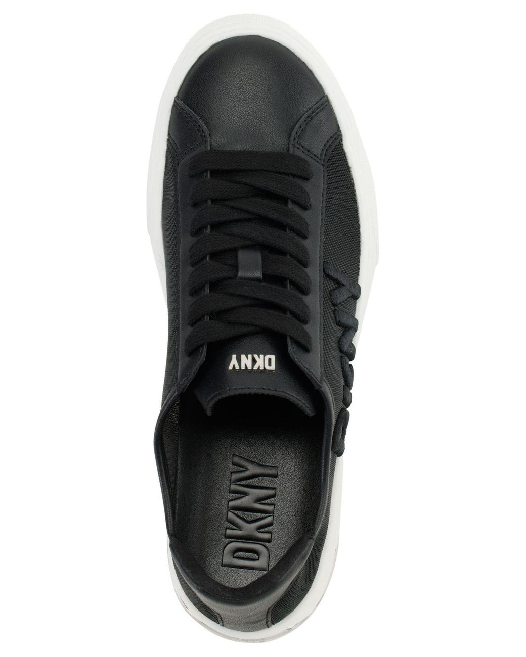 DKNY Sina Lace-up Low-top Sneakers in Black | Lyst
