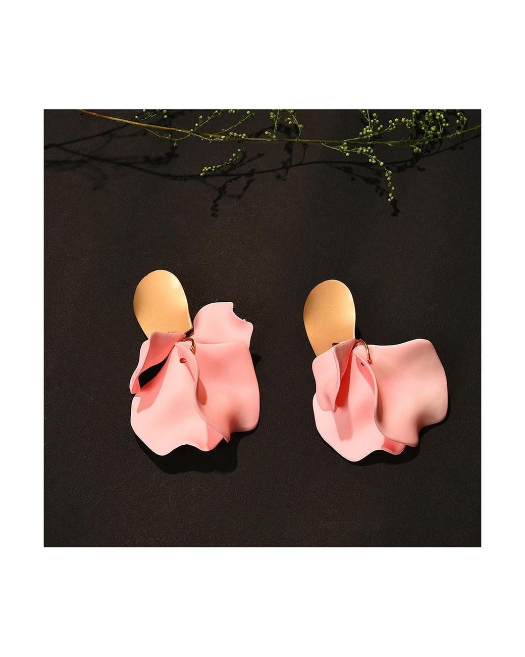 SOH Pink Flora Drop Earrings