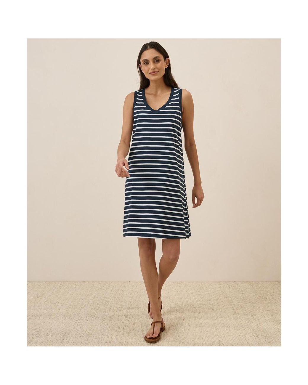 softspun a line tank dress Pact Organic Cotton A-line in Blue Zara | Dresses |