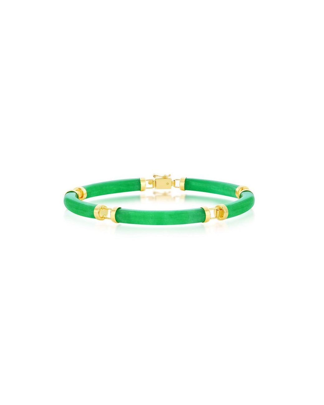 Yellow gold shop jade bracelet
