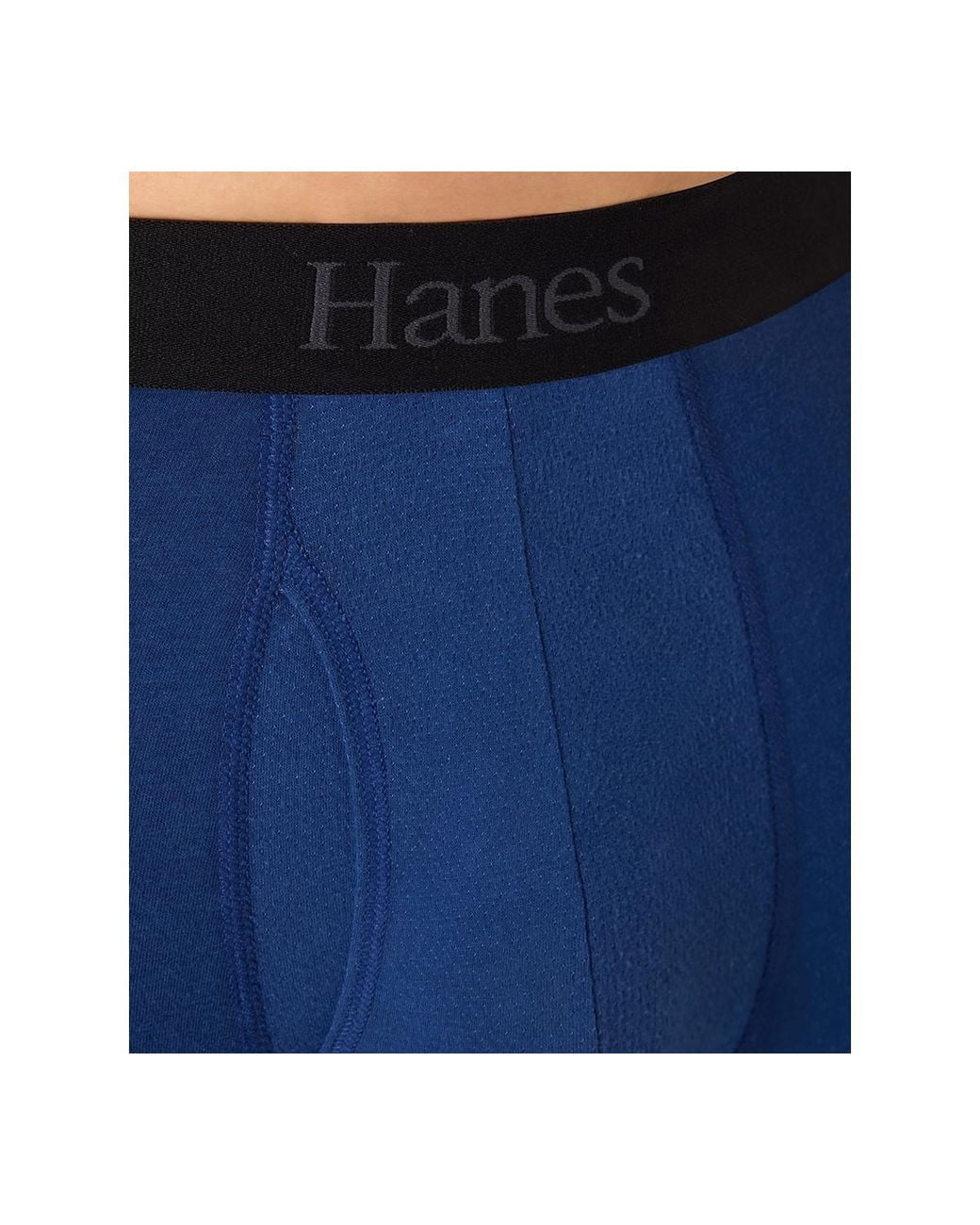 Hanes Blue Ultimate Comfort Flex Fit Boxer Briefs for men