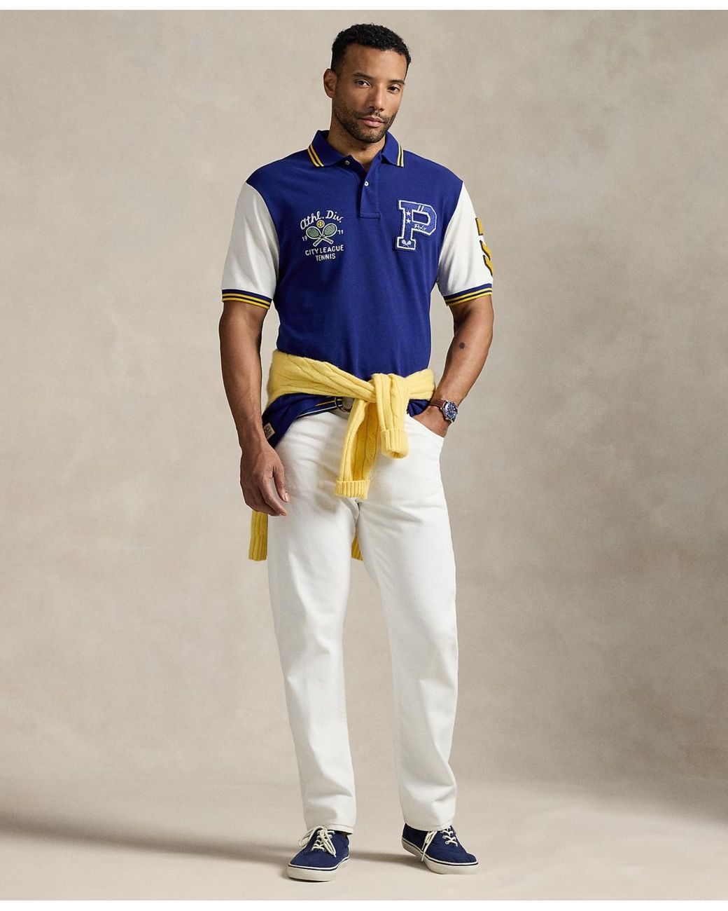 【POLO RALPH LAUREN】CLASSIC VARSITY-INSPIRED MESHポロシャツ Big + Tall | Polo Ralph Lauren Varsity-Inspired Mesh Polo