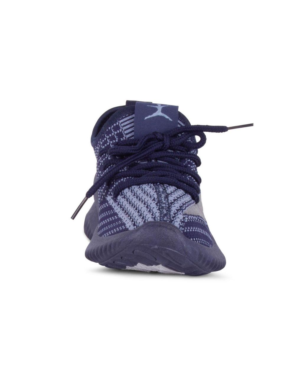 navy patterned shoes