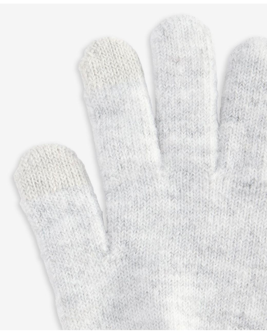Style & Co. White Cable Boucle Knit Gloves