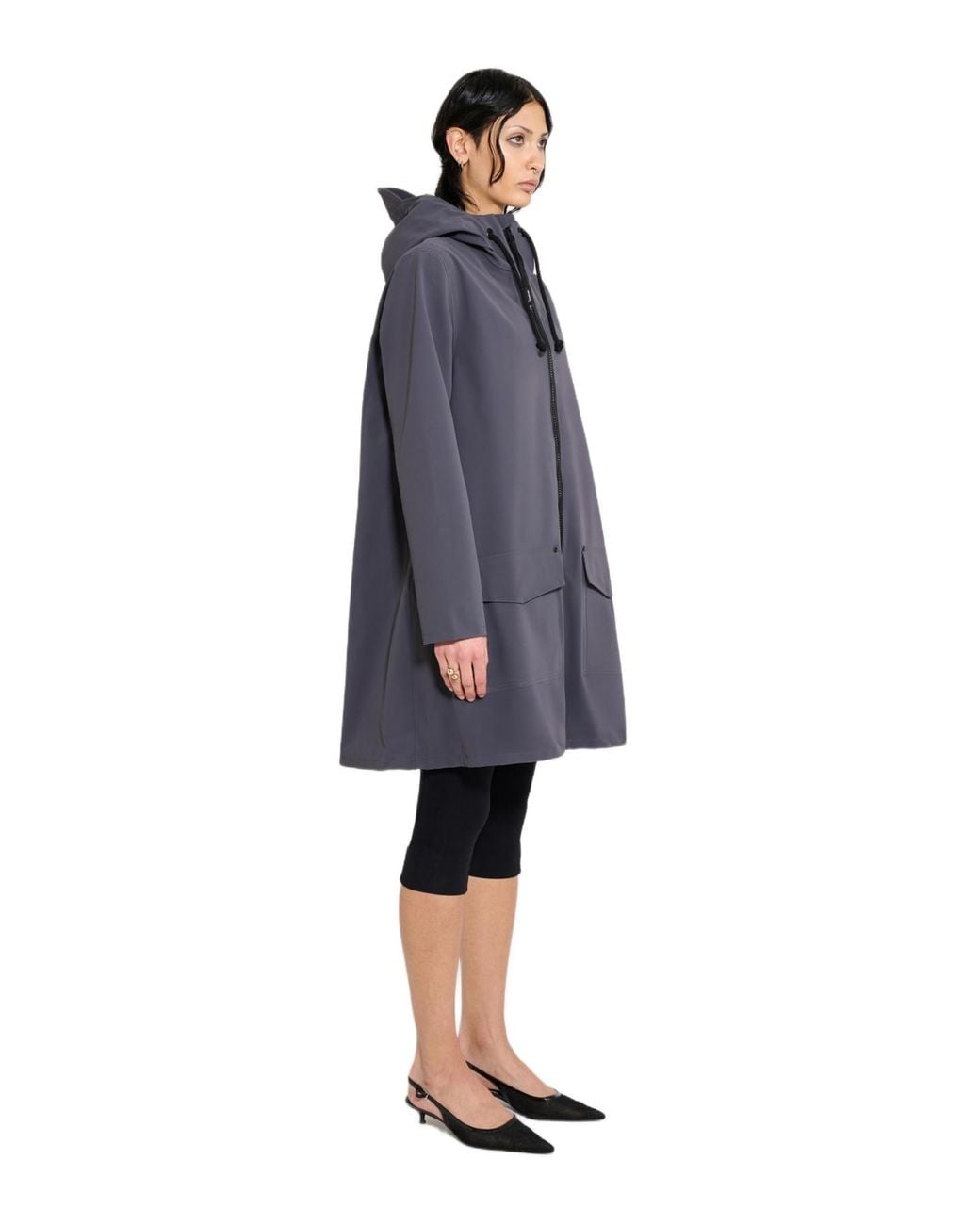 Stutterheim Blue Mosebacke Patch Raincoat