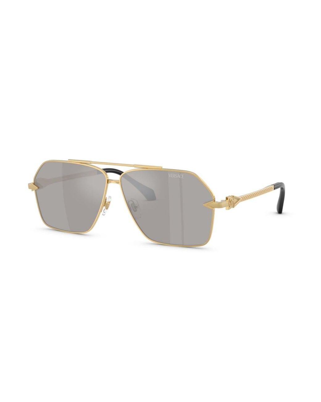 Versace Gray Square Sunglasses for men