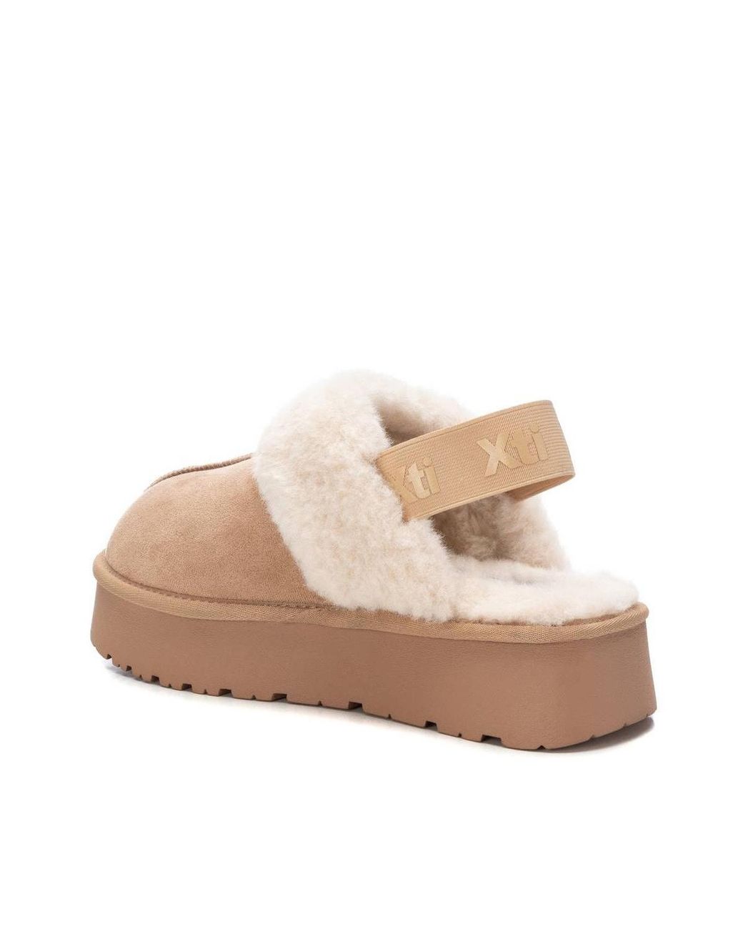 Xti Natural Winter Suede Clogs By
