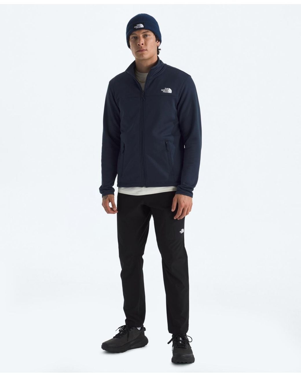 The North Face Blue Cedar Trail Grid Full-zip Jacket for men