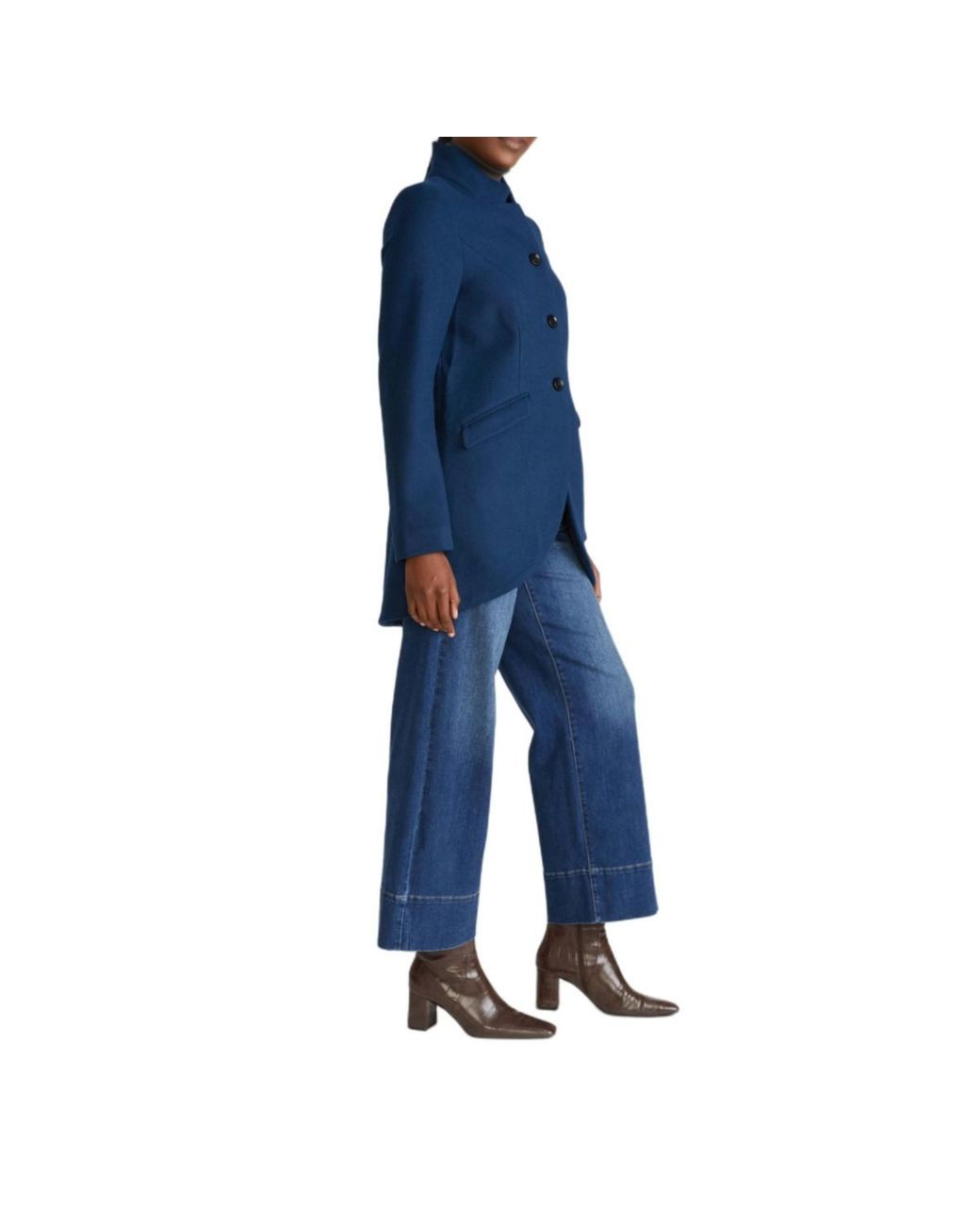 UNIVERSAL STANDARD Blue Beas Coat