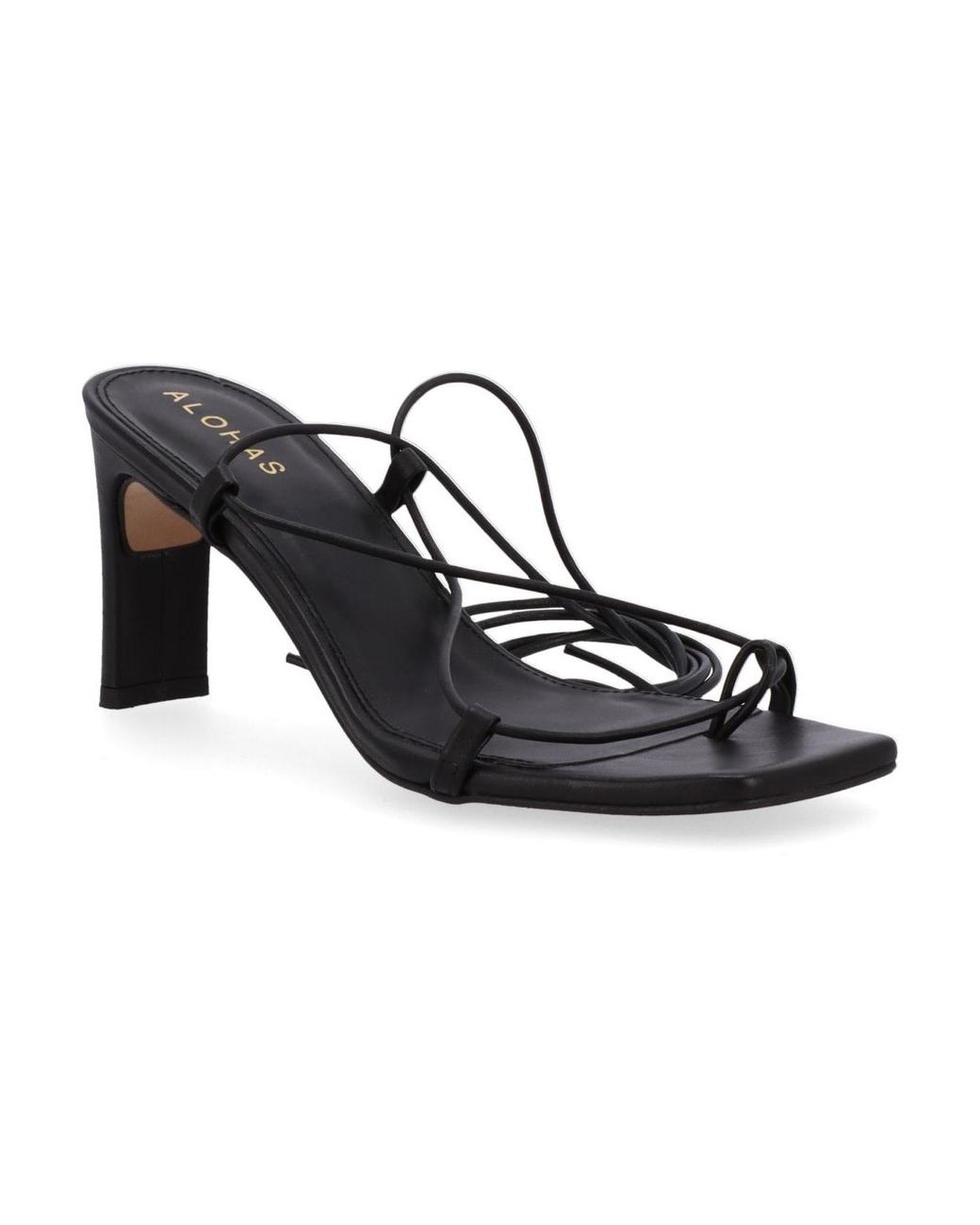 Alohas Bellini Leather Sandals in Black Lyst