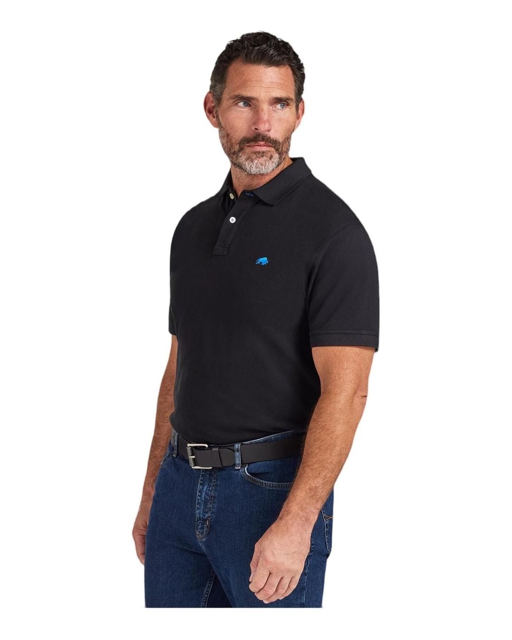Tourus Raging Hunter Raging Bull Organic Polo in Blue for Men | Lyst