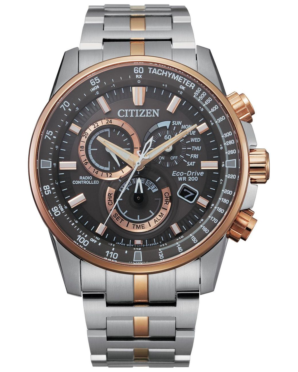Citizen Pcat Two tone Stainless Steel Bracelet Watch 43mm A Limited 