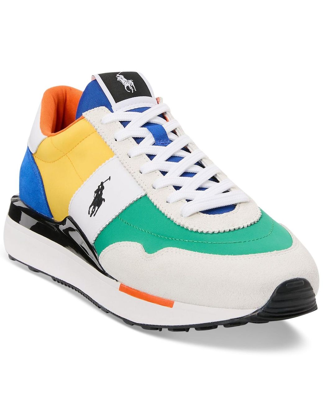 Polo Ralph Lauren Big Tall Train 89 Colorblocked Sneakers in Blue for Men Lyst