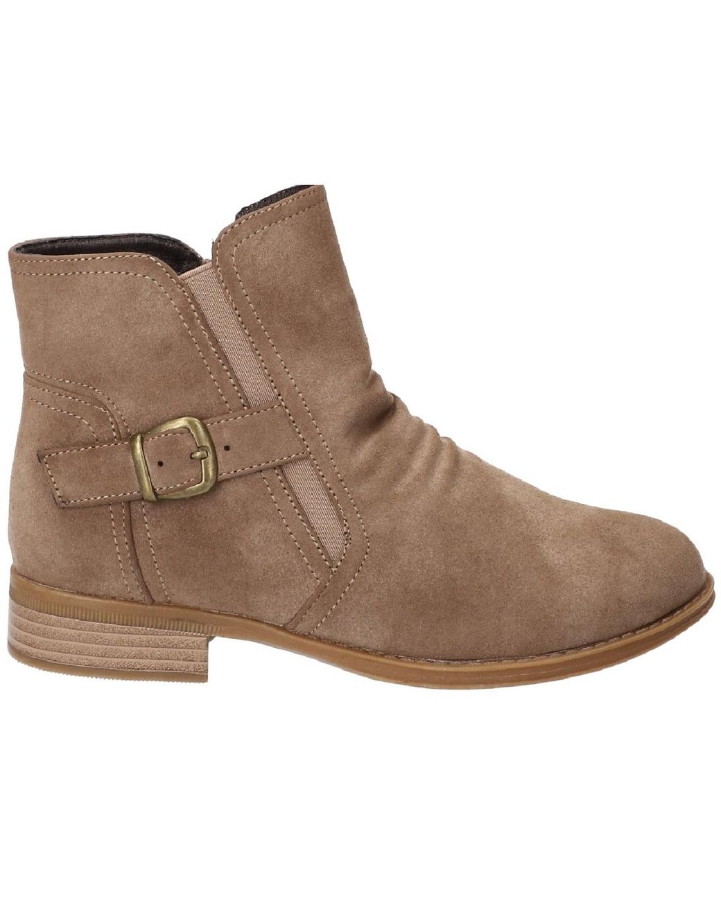 Easy Street Brown Junction Ankle Booties