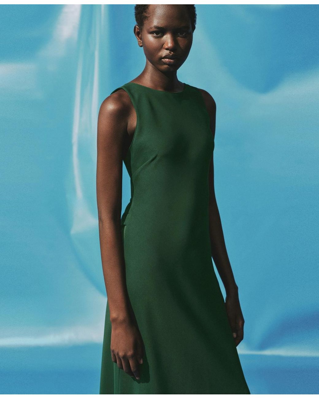 strapless open back dress Open Back Triangle Halter Top – edikted main image 0