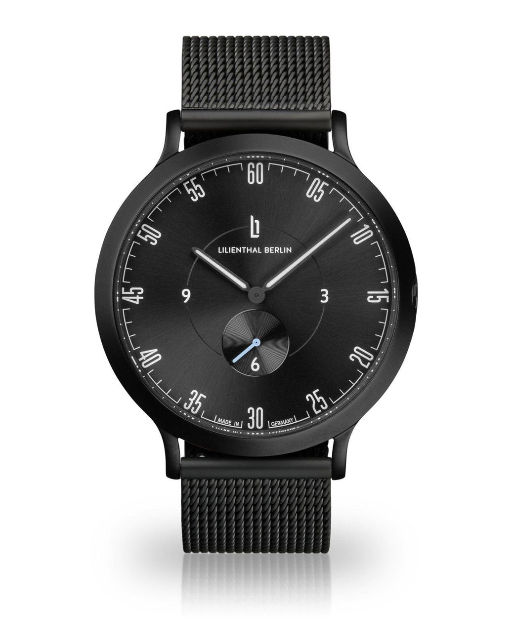 Lilienthal Berlin L1 All Black Mesh Watch 42mm in Gray for Men Lyst