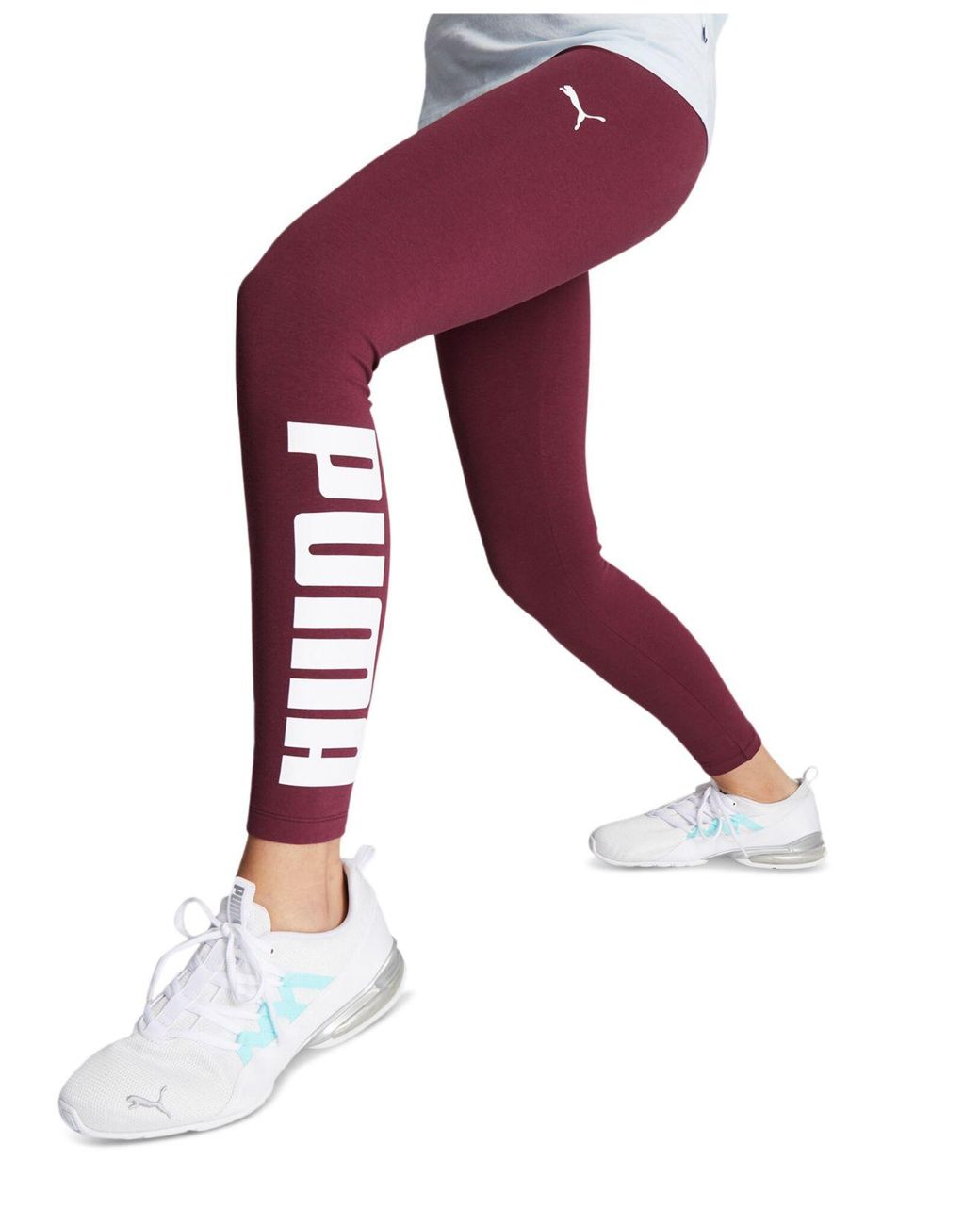 PUMA Athletic Graphic Full-length Leggings in Red | Lyst