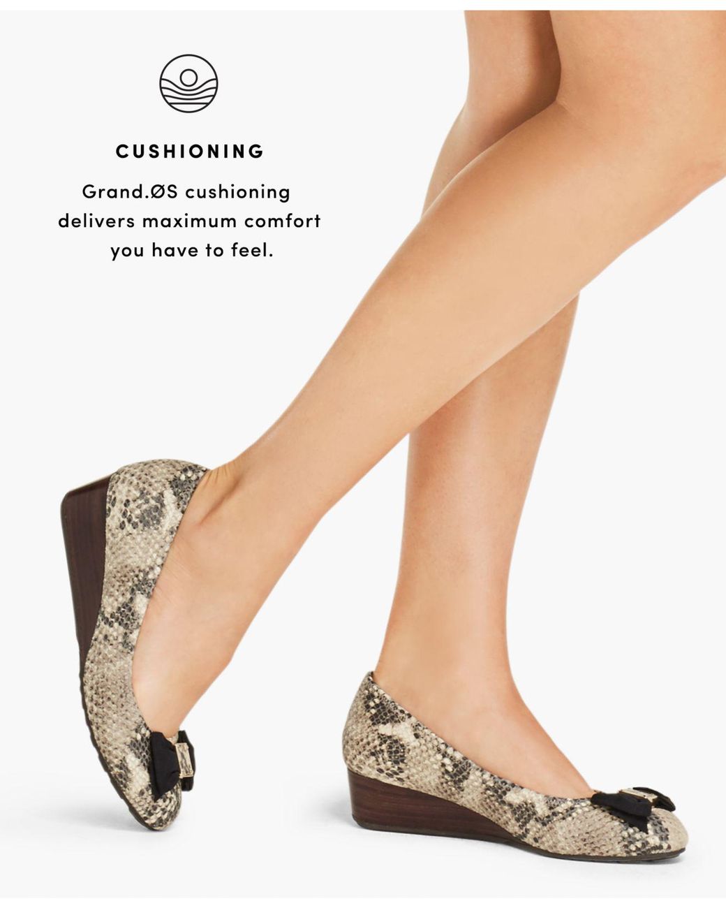 cole haan tali grand bow wedge pumps