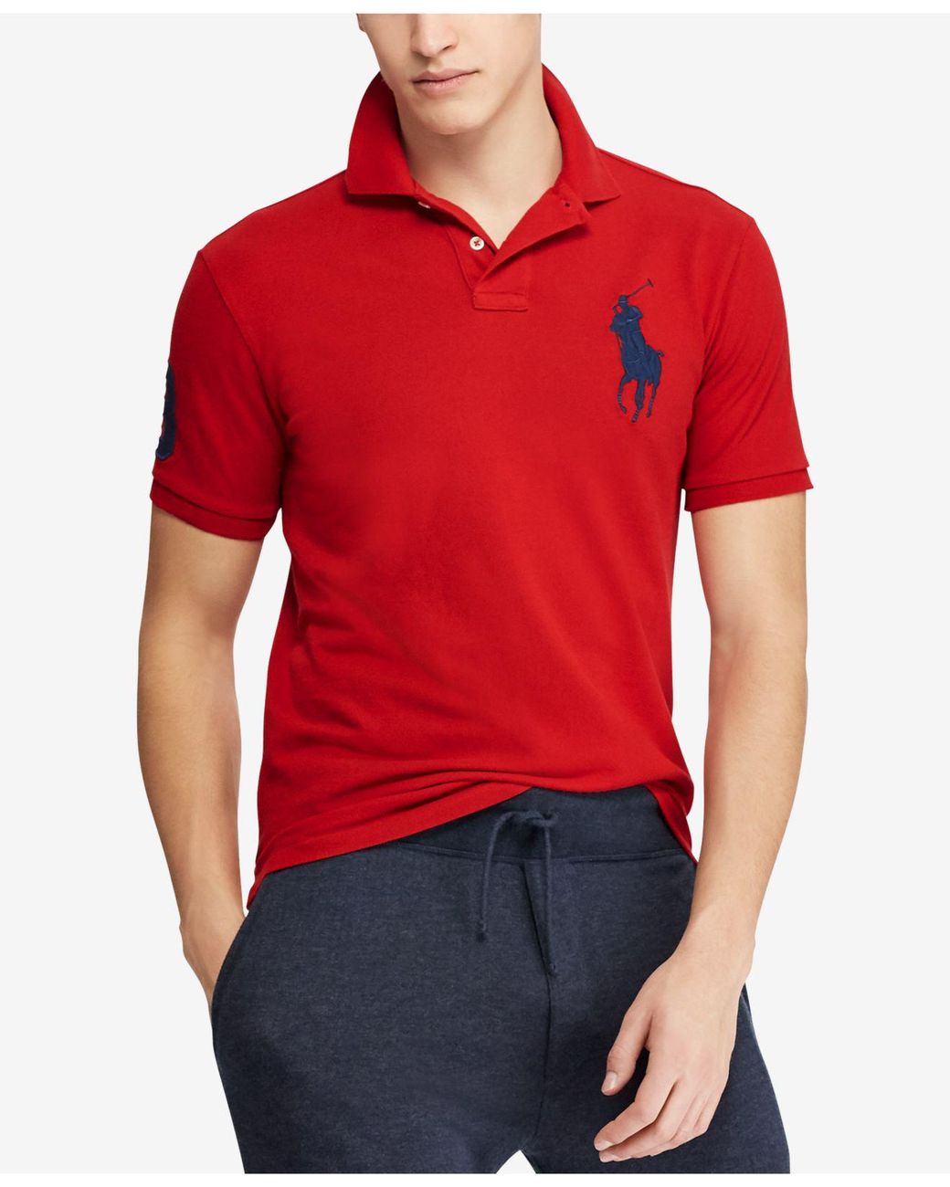 polo ralph lauren custom slim fit stretch mesh