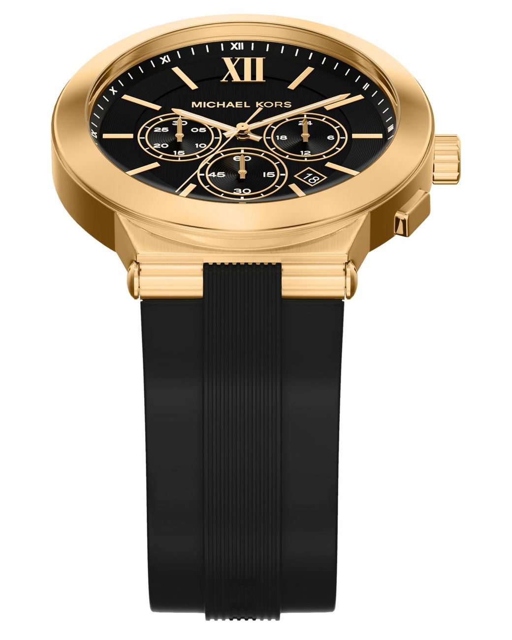 Michael Kors Black Billie Chronograph Silicone Watch for men