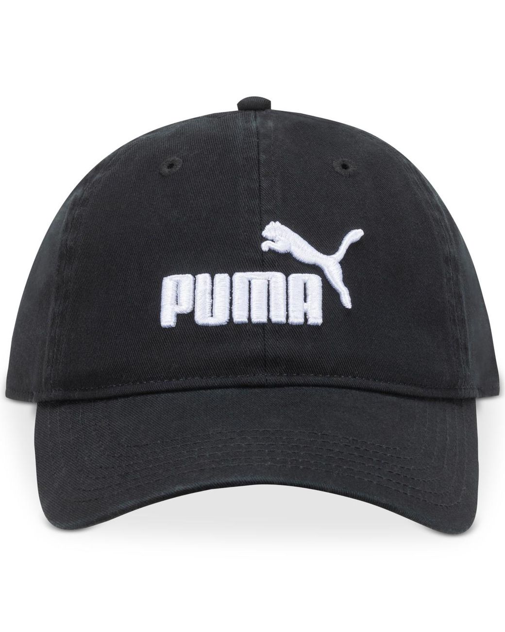 PUMA Black #1 Adjustable Cap 2.0 Strapback Hat for men