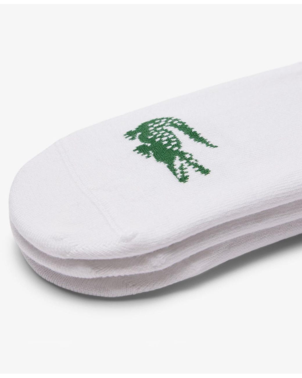 Lacoste White No Show Socks for men
