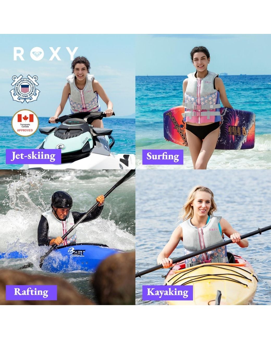 Roxy In Real Life Roxy Life Vest in Pink | Lyst