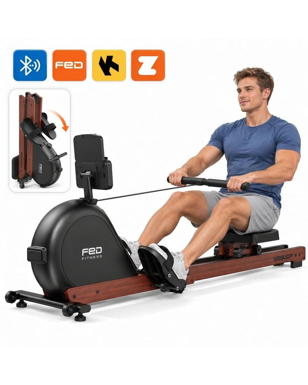 Fed Fitness Yosuda Rm11 Magnetic Rowing Machine in Blue | Lyst