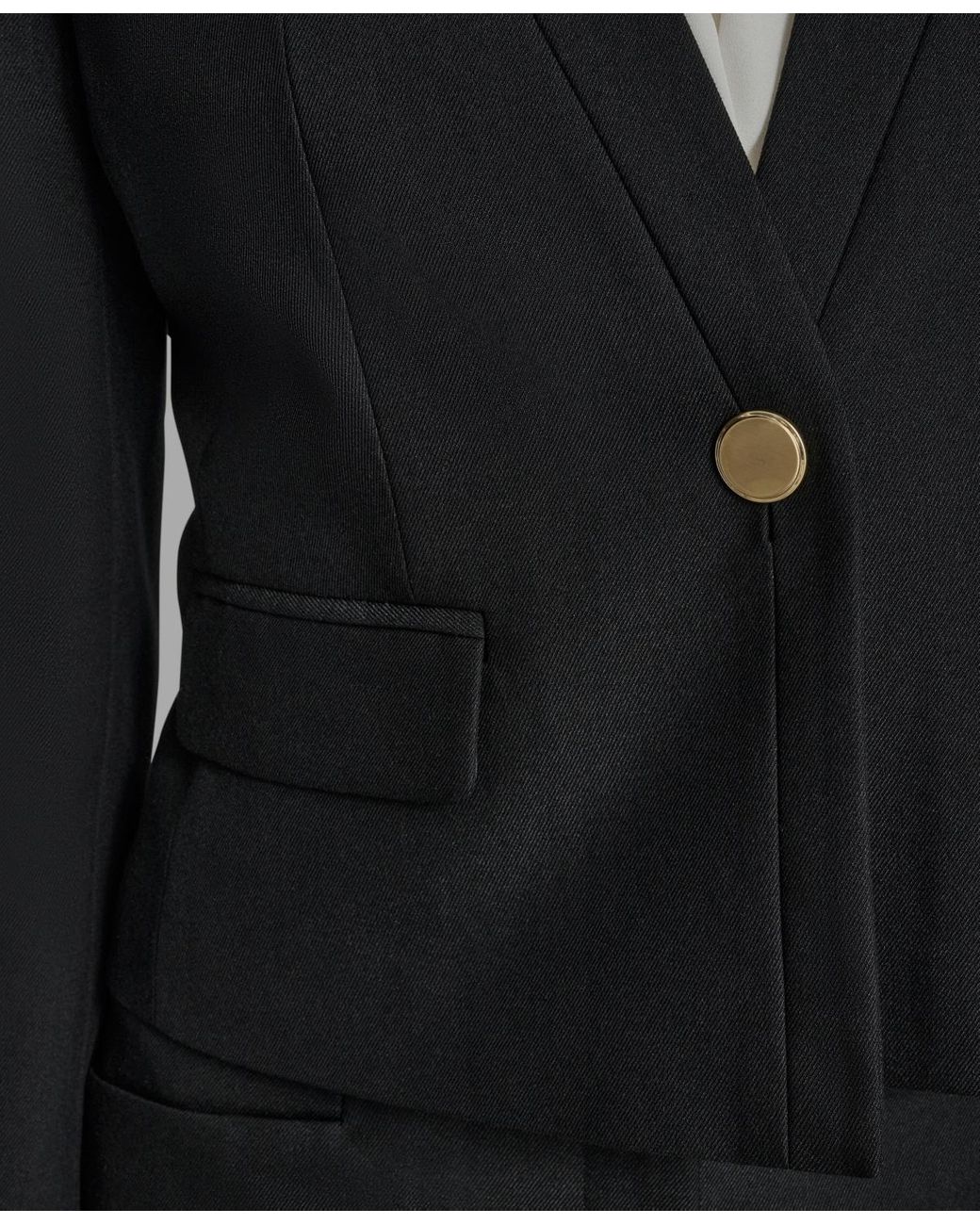 BCBGMAXAZRIA Gray Open Front Jacket