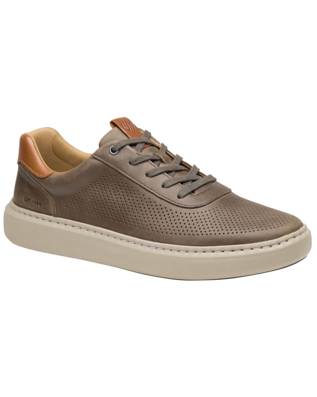 Johnston & Murphy Brown Anders Perfed U-throat Shoes for men