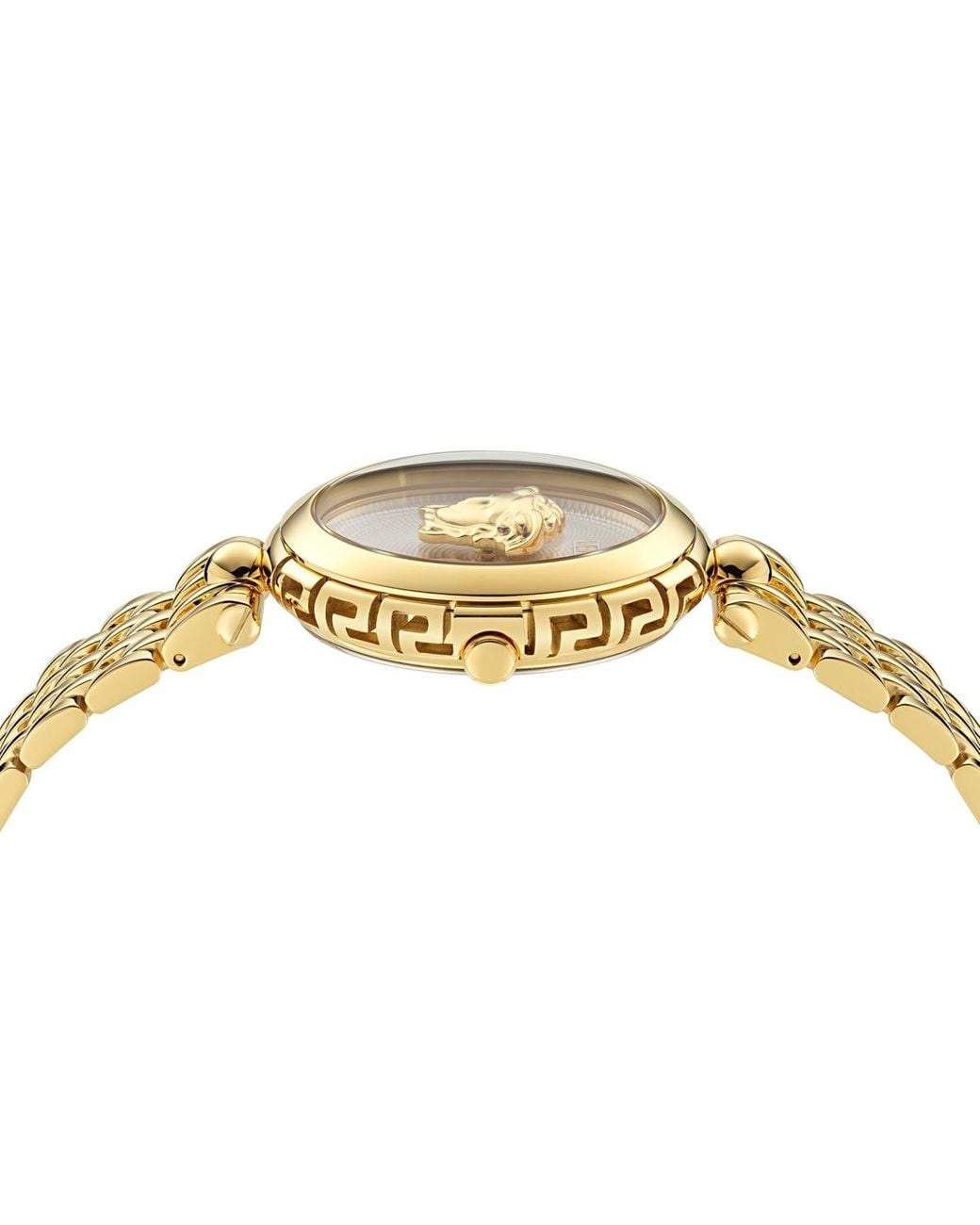Versace Metallic Swiss Medusa Heritage Gold Ion Plated Bracelet Watch 38mm