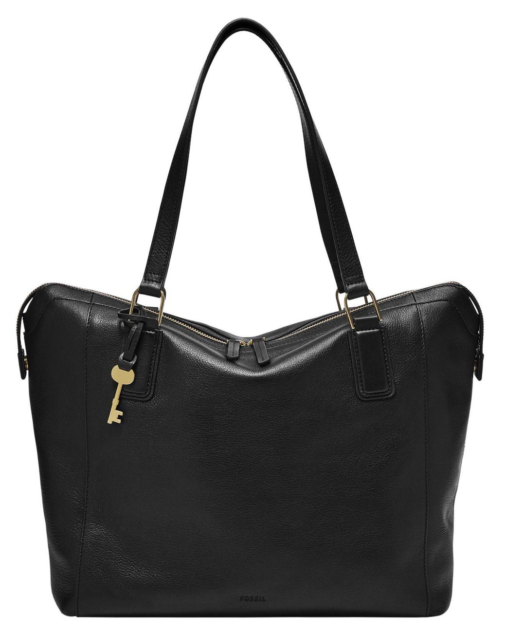 leather fossil tote