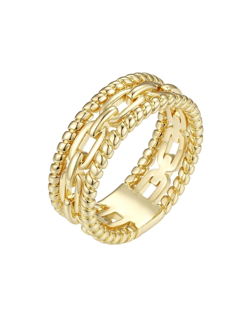 Macy's Metallic Plated Link Statement Ring