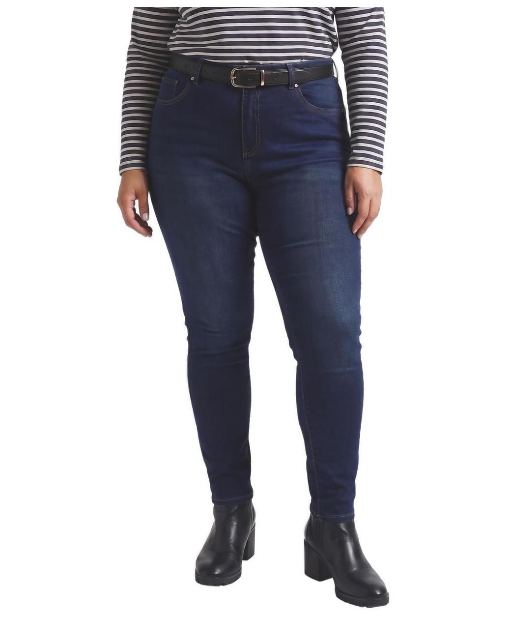 UNIVERSAL STANDARD Seine High Rise Skinny Jeans 32 Inch in Blue | Lyst
