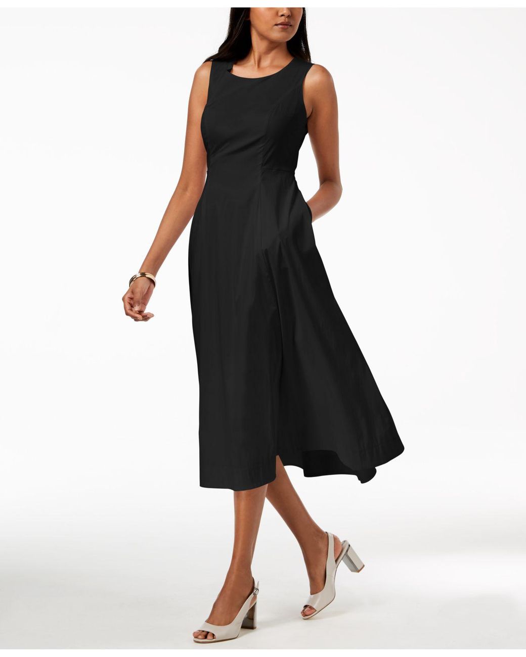 Alfani A-line Midi Dress, Created For Macy's in Black | Lyst Canada