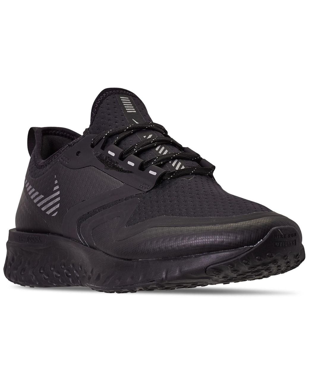 nike react black and white mens