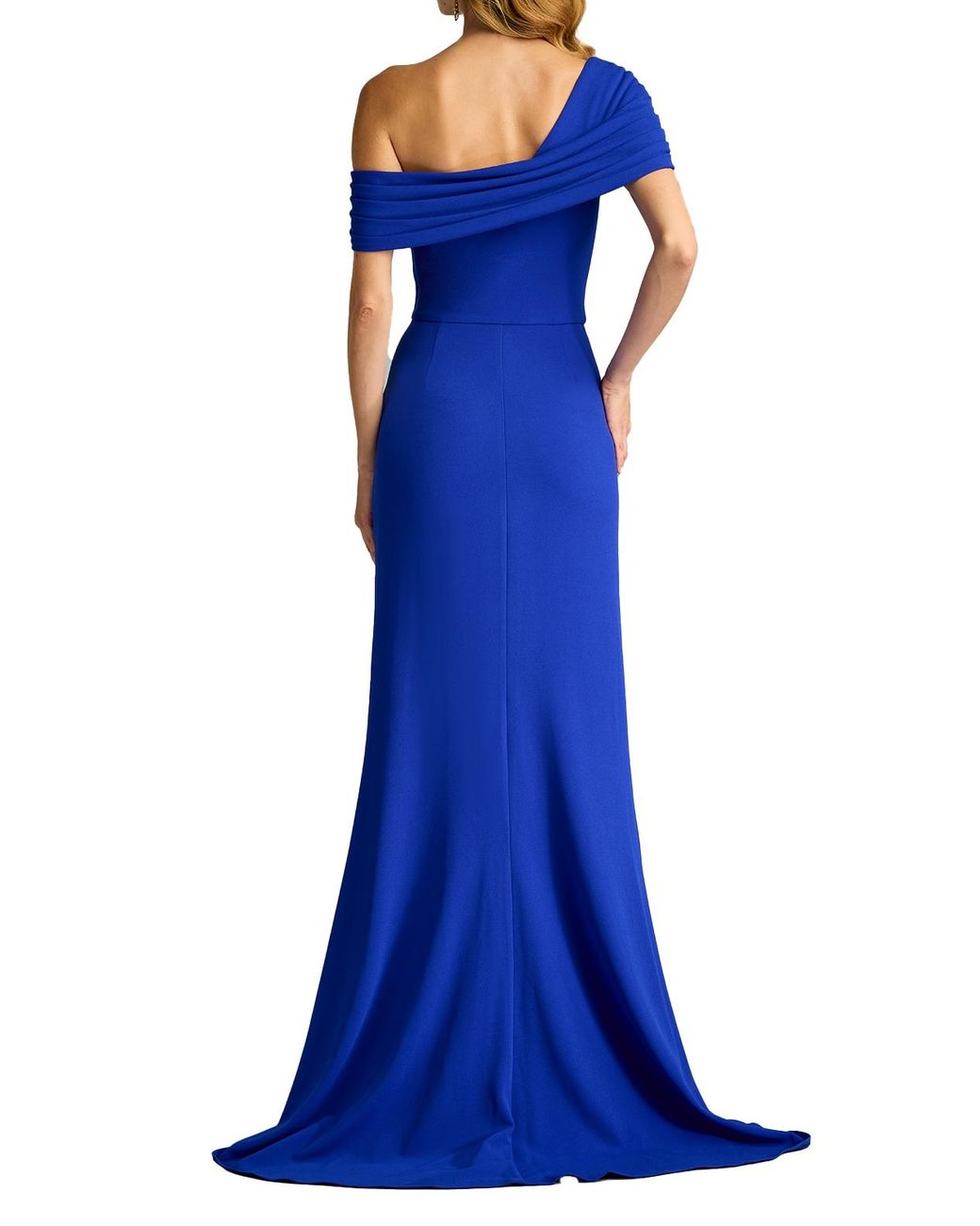 Tadashi Shoji Drea Waterfall Flounce Gown in Blue | Lyst