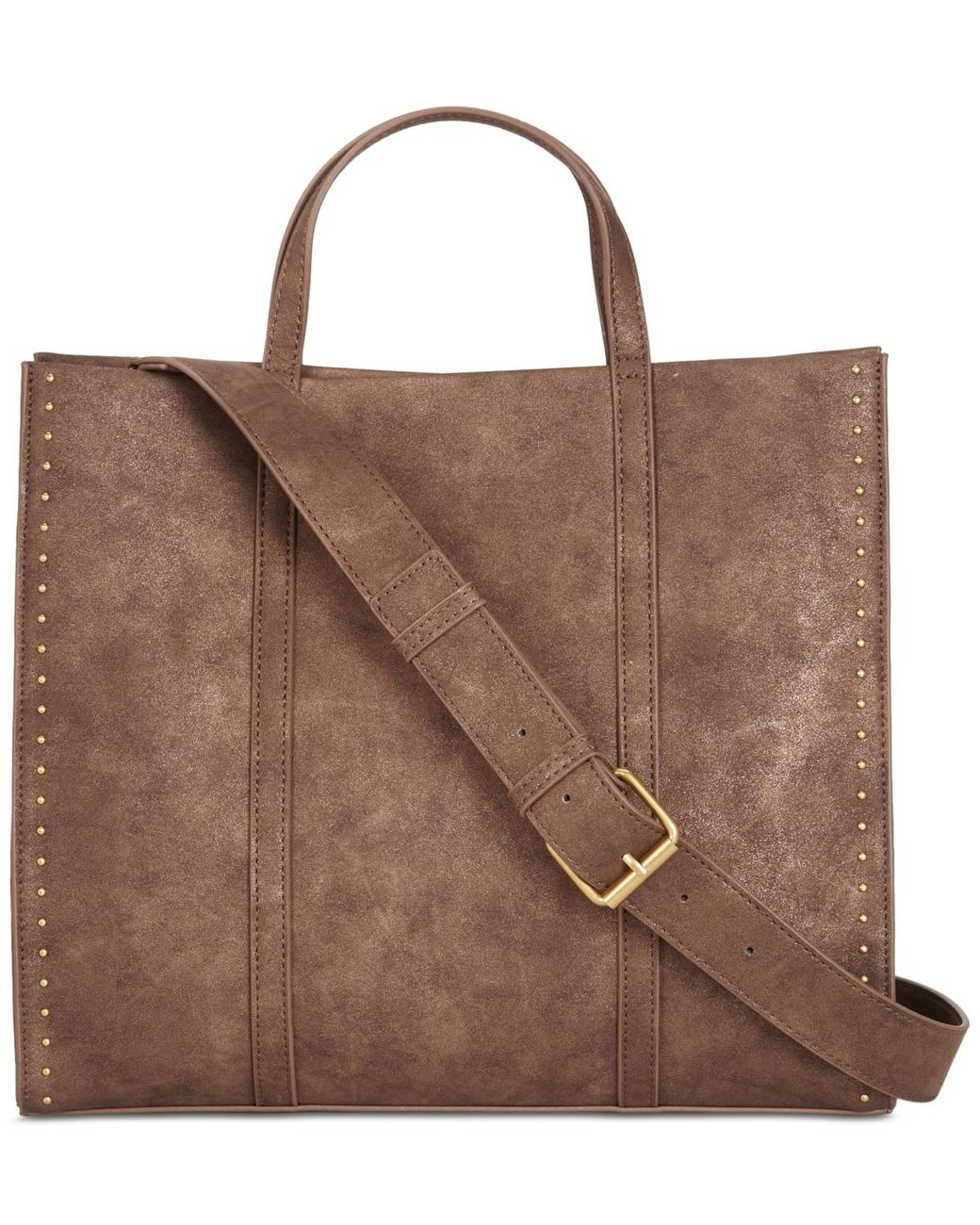 Style & Co. Brown Boxy Medium Tote
