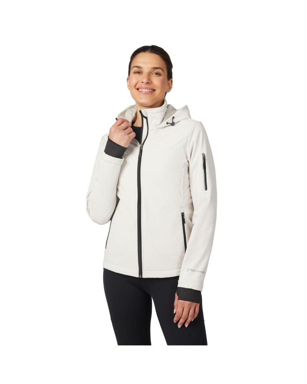 Free Country White Stormtech Super Softshell Jacket